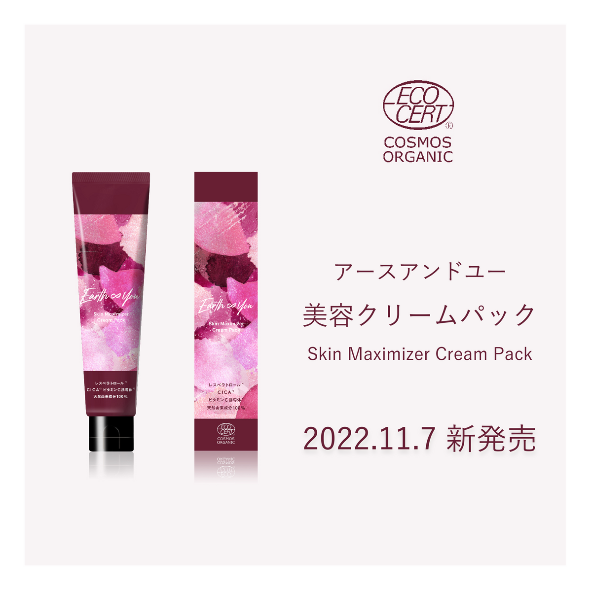 アースアンドユー 美容クリームパック Skin Maximizer Cream Pack 40g